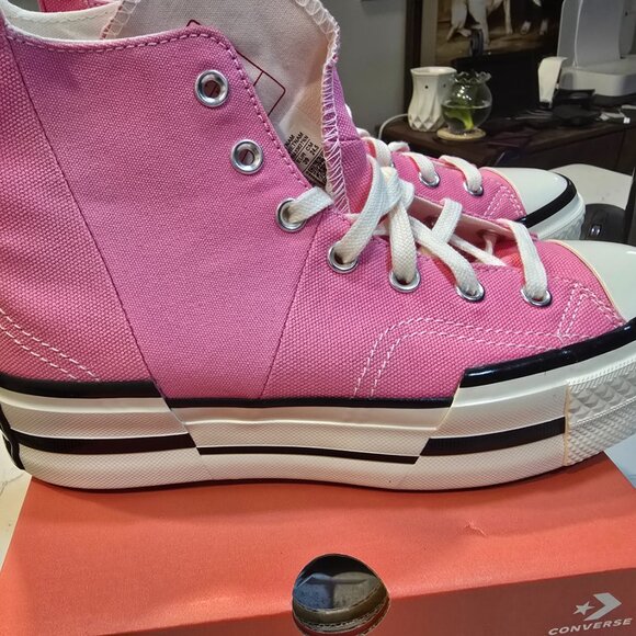 Converse Chuck 70 Plus Hi Oopsi Pink Egret Black Women's Size 8 Sneaker NEW - Picture 6 of 10